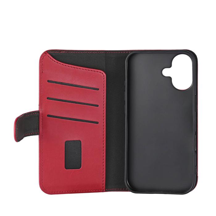 Bild 3, Gear Gear iPhone 16 Fodral MagSeries Läder Deep Red - Teknikhallen.se