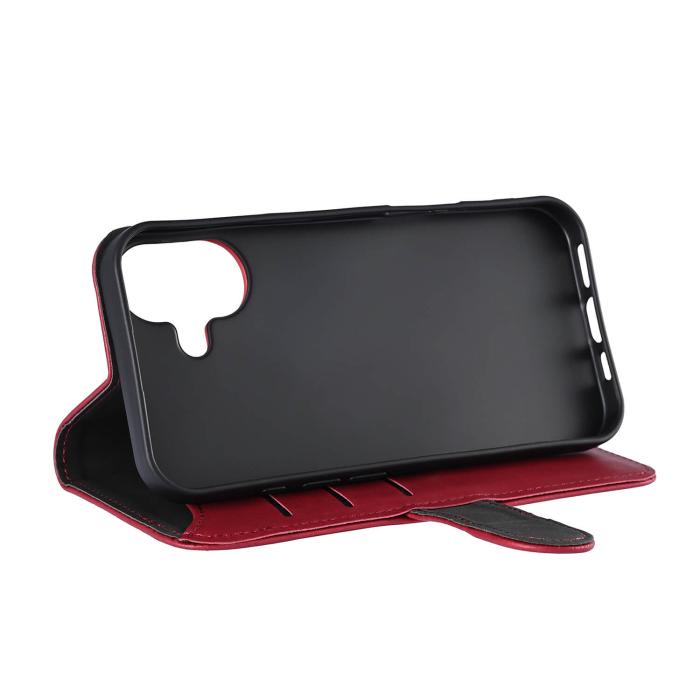 Bild 4, Gear Gear iPhone 16 Fodral MagSeries Läder Deep Red - Teknikhallen.se