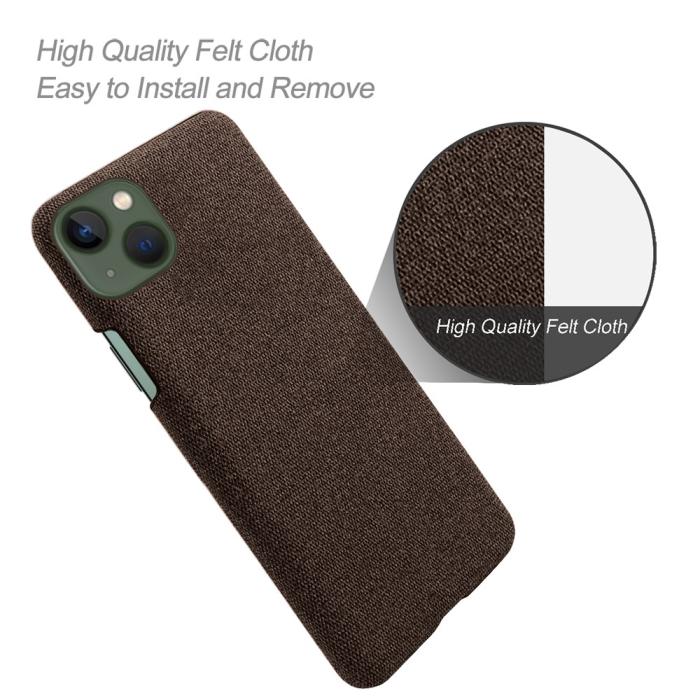 Bild 4,  iPhone 15 Skal Tygbelagt Brun - Teknikhallen.se