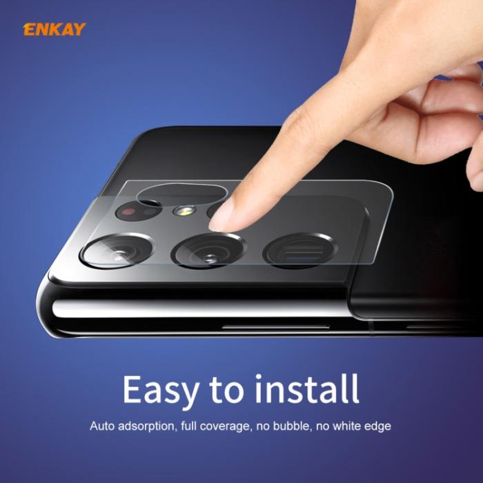 Bild 5, ENKAY ENKAY Samsung Galaxy S21 Ultra Linsskydd Härdat Glas - Teknikhallen.se