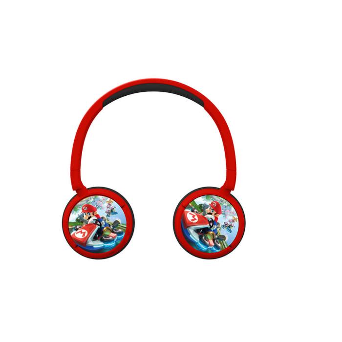 Bild 4, OTL Super Mario Hörlur On-Ear Junior Trådlös 85dB/95dB - Teknikhallen.se