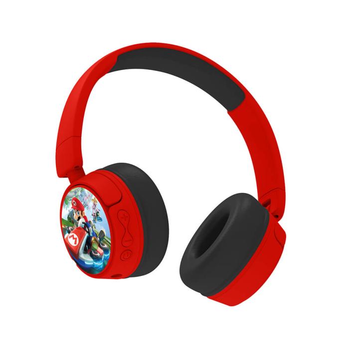 Bild 6, OTL Super Mario Hörlur On-Ear Junior Trådlös 85dB/95dB - Teknikhallen.se