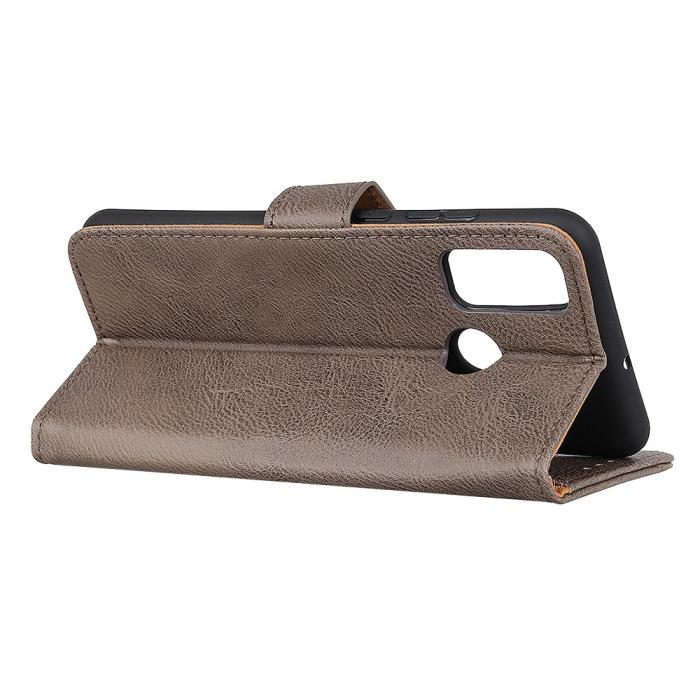 Bild 4, KHAZNEH KHAZNEH Xiaomi Redmi 9C Fodral Läder Khaki - Teknikhallen.se