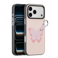 DUX DUCIS DUX DUCIS iPhone 18 Pro/17 Pro Skal PU-L&auml;der Fj&auml;ril Ljusrosa - Teknikhallen.se