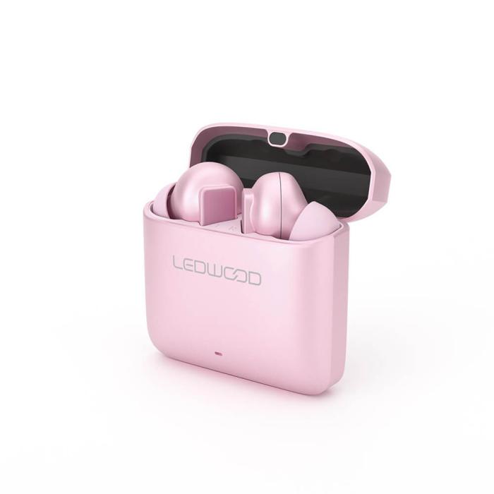 Bild 2, LEDWOOD LEDWOOD Hörlur Titan TWS True Wireless In-Ear Rose - Teknikhallen.se