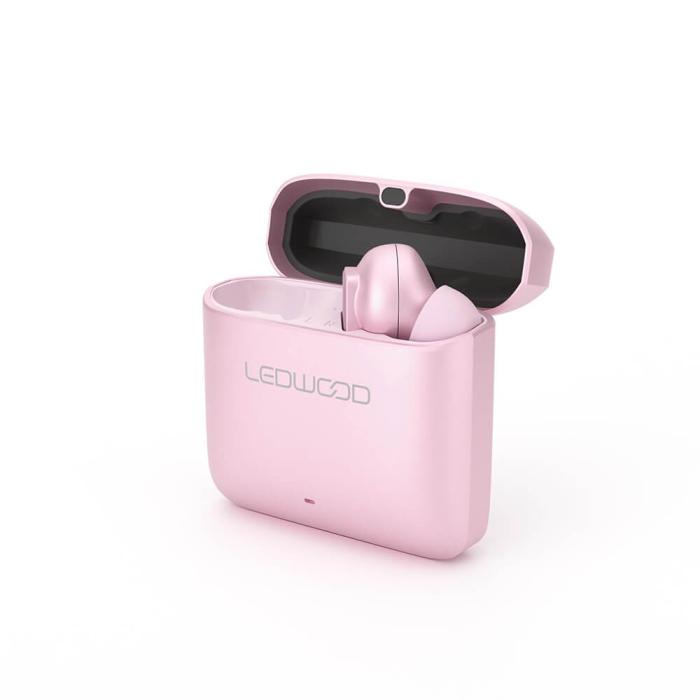 Bild 4, LEDWOOD LEDWOOD Hörlur Titan TWS True Wireless In-Ear Rose - Teknikhallen.se