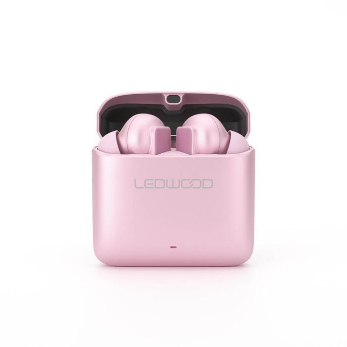 Bild 5, LEDWOOD LEDWOOD Hörlur Titan TWS True Wireless In-Ear Rose - Teknikhallen.se