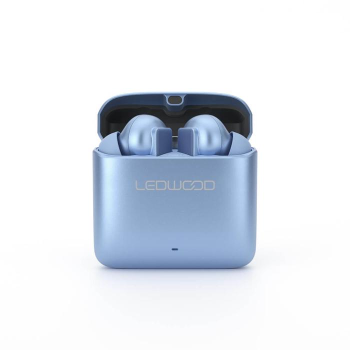 Bild 6, LEDWOOD LEDWOOD Hörlur Titan TWS True Wireless In-Ear Blå - Teknikhallen.se