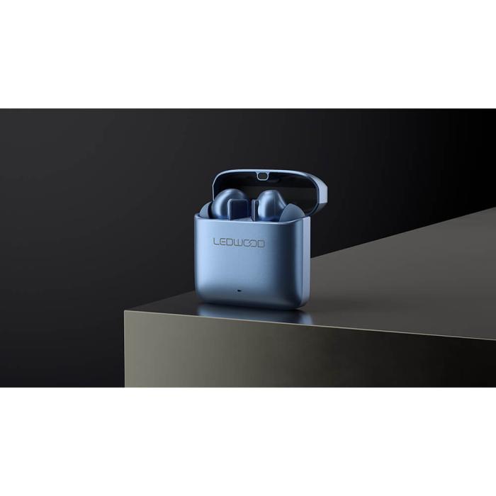 Bild 9, LEDWOOD LEDWOOD Hörlur Titan TWS True Wireless In-Ear Blå - Teknikhallen.se