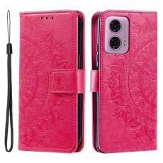  Motorola Moto G04 4G/G24 4G Fodral Mandala Rosa - Teknikhallen.se