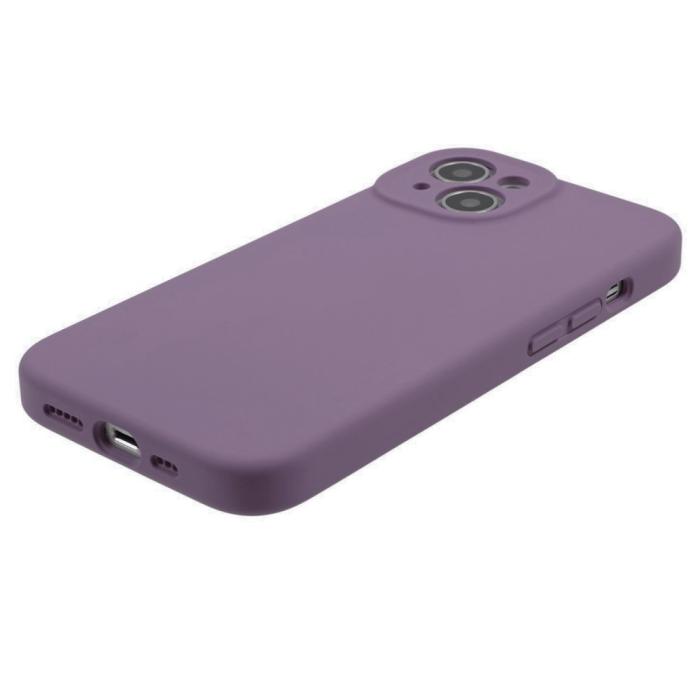 Bild 4,  iPhone 15 Plus Skal Liquid Silikon Lila - Teknikhallen.se