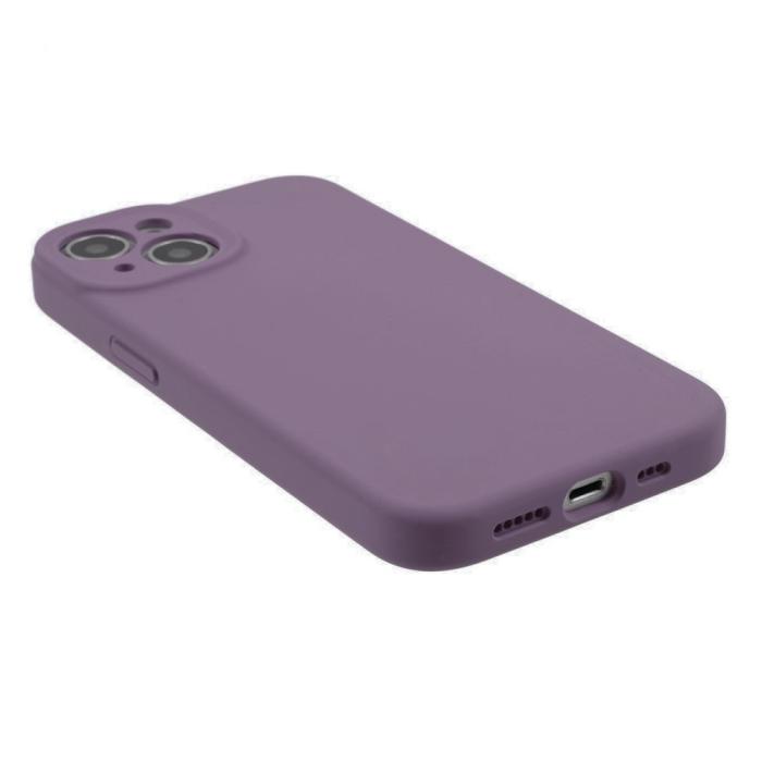 Bild 5,  iPhone 15 Plus Skal Liquid Silikon Lila - Teknikhallen.se