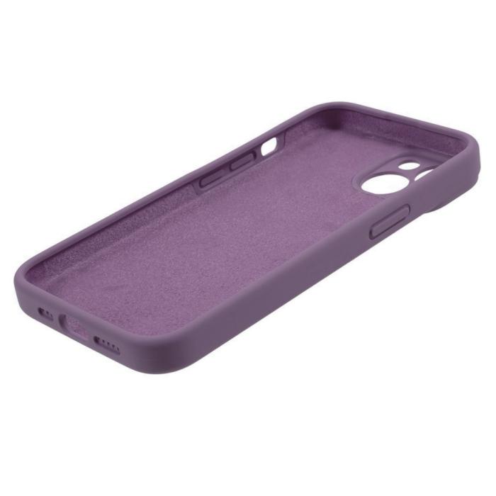 Bild 6,  iPhone 15 Plus Skal Liquid Silikon Lila - Teknikhallen.se