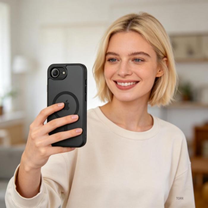 Bild 5, Tech-Protect Tech-Protect iPhone 17e / 16e Skal MagSafe BasicMag Matt Svart - Teknikhallen.se
