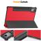  Lenovo Idea Tab Pro Fodral Tri-Fold Läder Röd - Teknikhallen.se