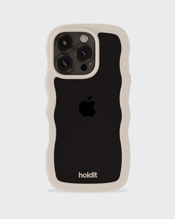 Bild 2, holdit holdit iPhone 16 Pro Skal Wavy Light Beige/Transparent - Teknikhallen.se