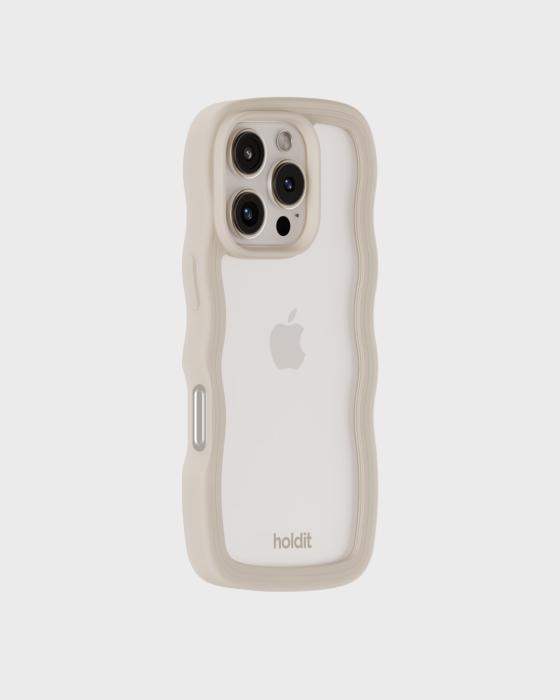 Bild 3, holdit holdit iPhone 16 Pro Skal Wavy Light Beige/Transparent - Teknikhallen.se