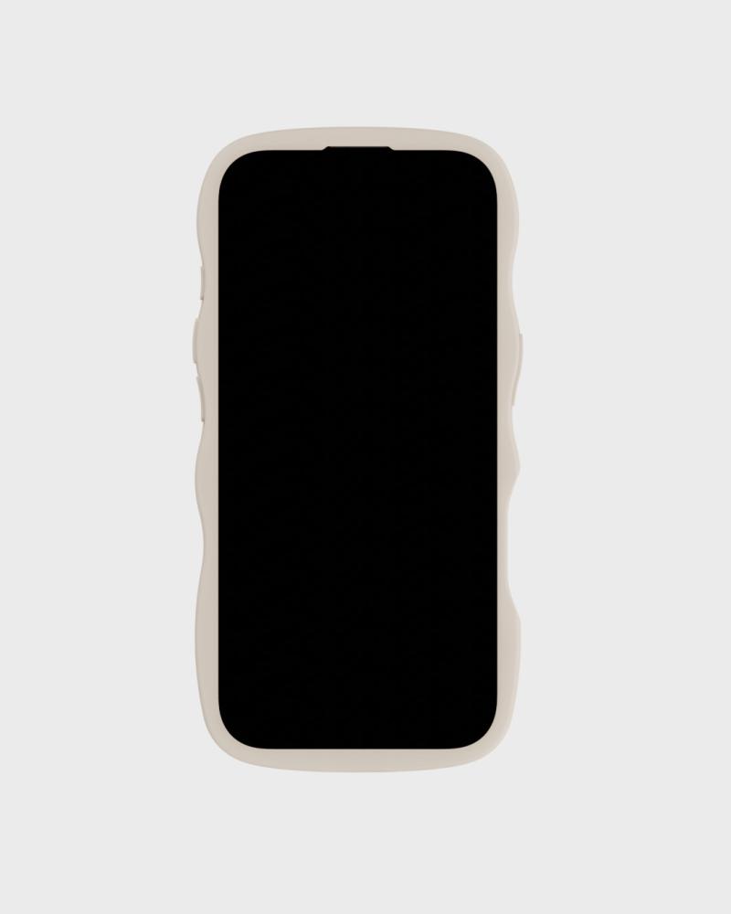 holdit holdit iPhone 16 Pro Skal Wavy Light Beige/Transparent - Teknikhallen.se