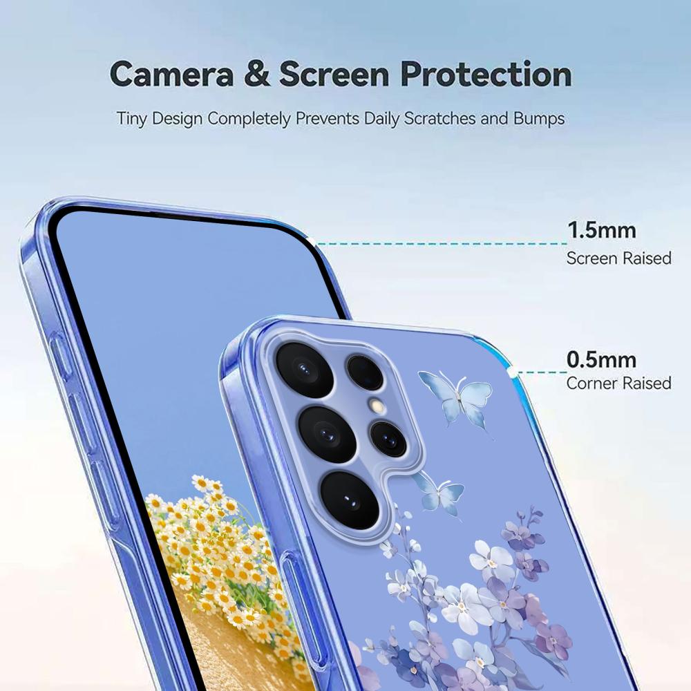  Samsung Galaxy S26 Ultra Skal Med Tryck Blommor - Teknikhallen.se