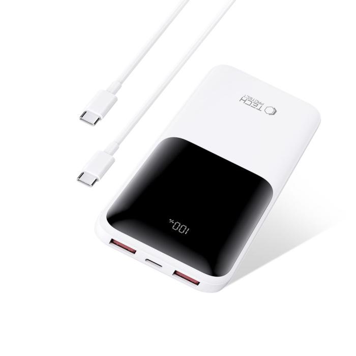 Bild 4, Tech-Protect Tech-Protect 10000 mAh 22.5W Powerbank Vit - Teknikhallen.se