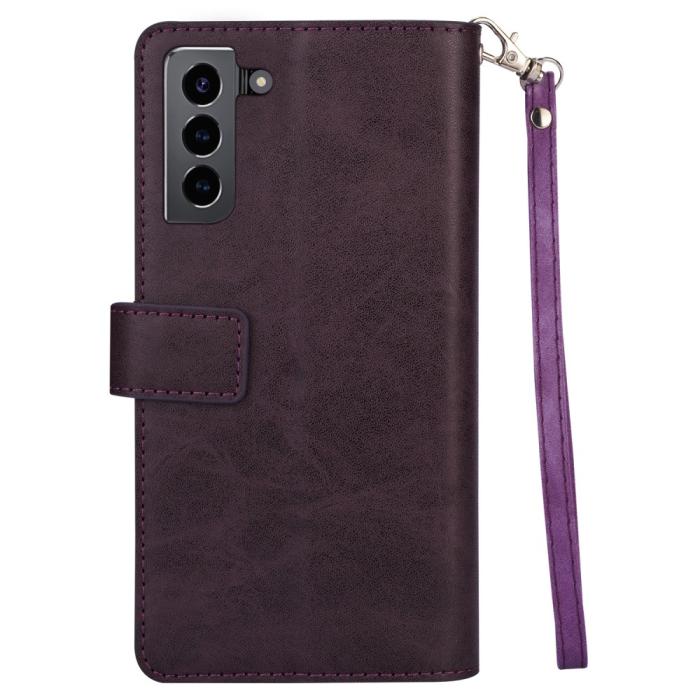 Bild 3,  Samsung Galaxy S22 Plus Fodral Multifunktionell Läder Lila - Teknikhallen.se