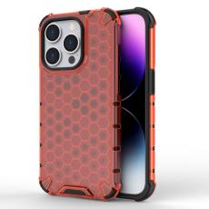  iPhone 15 Pro Skal Shockproof Honeycomb R&ouml;d - Teknikhallen.se