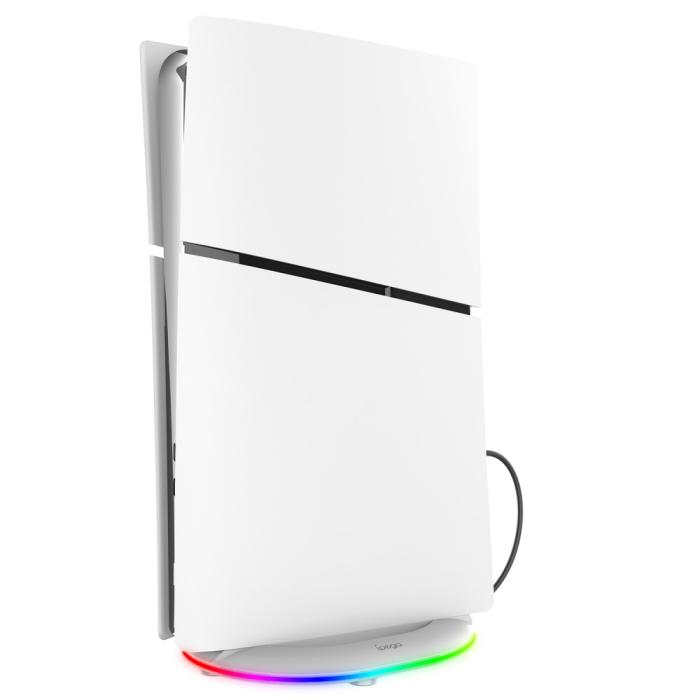 Bild 4, iPega iPega Vertikalt Stativ För PlayStation 5 RGB Vit - Teknikhallen.se