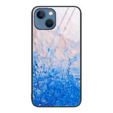  iPhone 14 Plus Skal Marmor H&auml;rdat Glas Ocean Waves - Teknikhallen.se