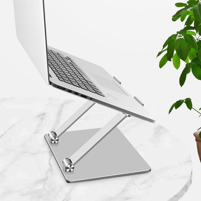 Bild 2,  Justerbart Laptop Ställ Aluminium Grå - Teknikhallen.se