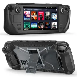  Steam Deck / OLED Hybrid Kickstand Skal Transparent/Svart - Teknikhallen.se