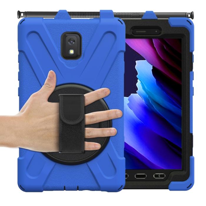 Bild 4,  Samsung Galaxy Tab Active 3 Skal Hybrid Kickstand Rem Blå - Teknikhallen.se