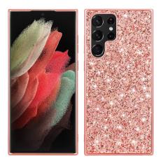  Galaxy S24 Ultra Skal Sparkling Glitter Ros&eacute;guld - Teknikhallen.se
