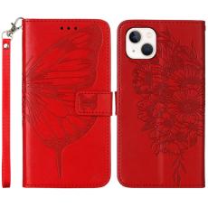  iPhone 15 Plus Fodral Med Tryck Fj&auml;ril R&ouml;d - Teknikhallen.se