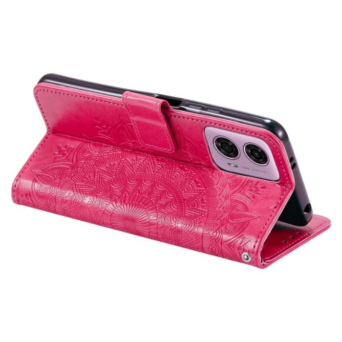 Bild 3,  Motorola Moto G04 4G/G24 4G Fodral Mandala Rosa - Teknikhallen.se
