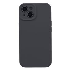  iPhone 15 Plus Skal Liquid Silikon M&ouml;rk Gr&aring; - Teknikhallen.se