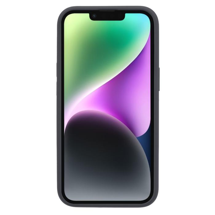 Bild 2,  iPhone 15 Plus Skal Liquid Silikon Mörk Grå - Teknikhallen.se