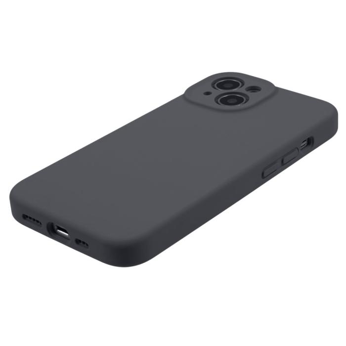 Bild 4,  iPhone 15 Plus Skal Liquid Silikon Mörk Grå - Teknikhallen.se