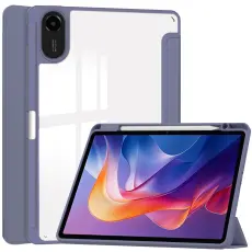  Xiaomi Redmi Pad 2 Fodral Tri-Fold Hybrid Lila - Teknikhallen.se