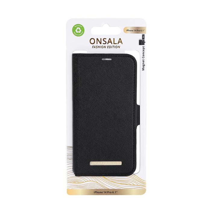 Bild 2, Onsala ONSALA iPhone 14 Pro Fodral ECO Midnight Black - Teknikhallen.se