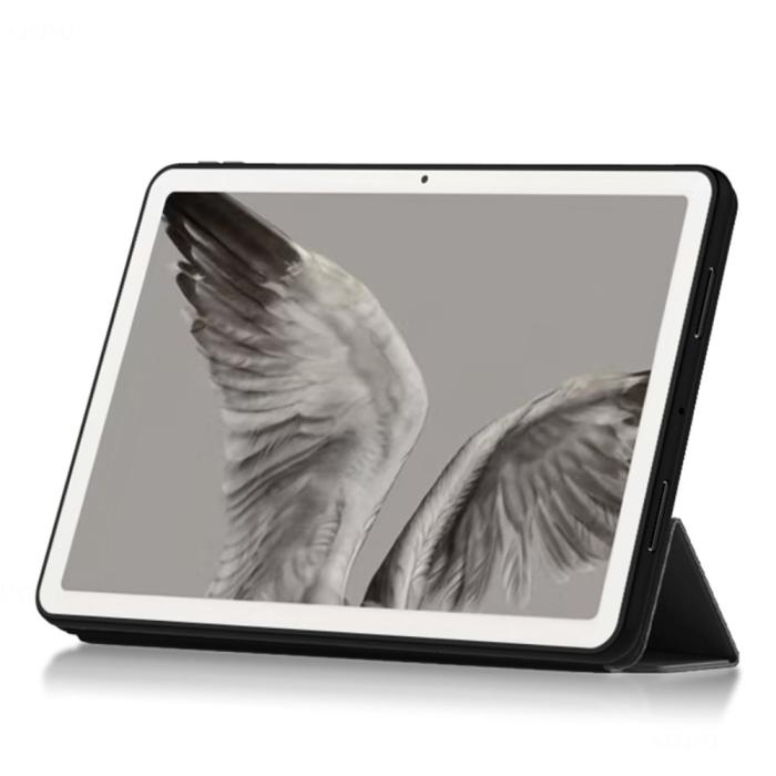 Bild 3,  Google Pixel Tablet Fodral Tri-Fold Läder Svart - Teknikhallen.se