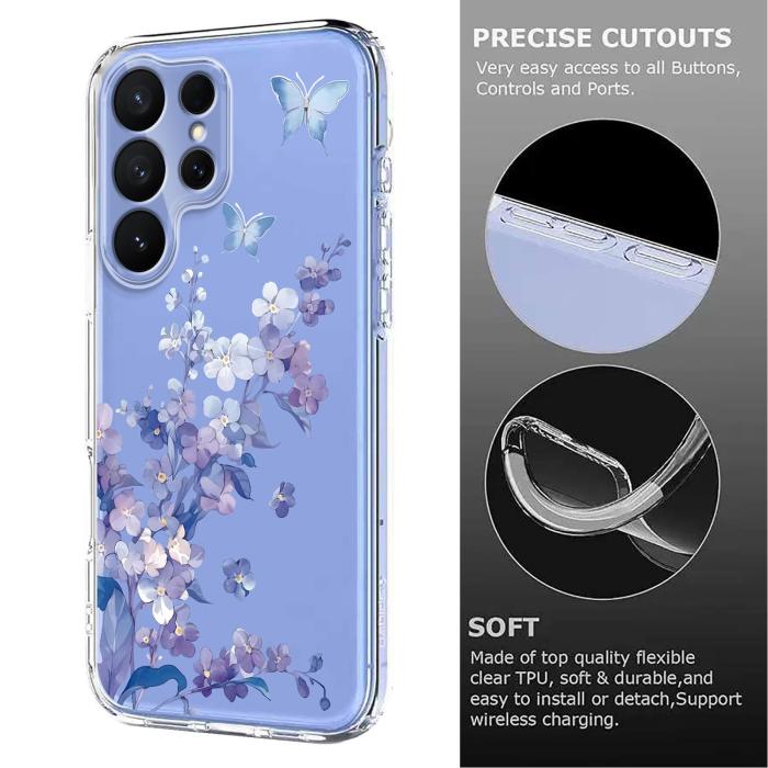 Bild 6,  Samsung Galaxy S26 Ultra Skal Med Tryck Blommor - Teknikhallen.se