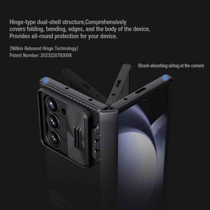 Bild 6, NILLKIN NILLKIN Samsung Galaxy Z Fold 6 Skal CamShield Kickstand Svart - Teknikhallen.se