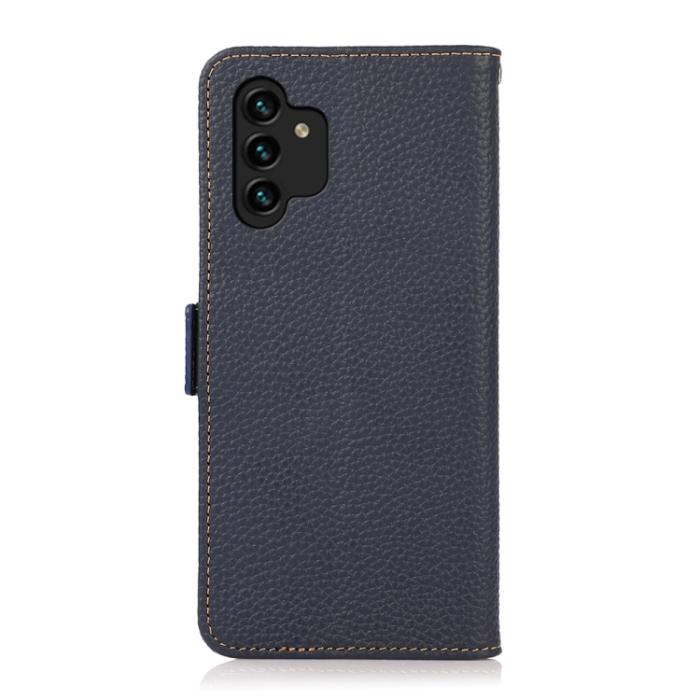 Bild 3, KHAZNEH KHAZNEH Samsung Galaxy A13 4G Fodral RFID Äkta Läder Blå - Teknikhallen.se