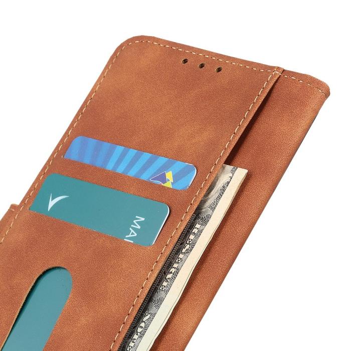 Bild 4, KHAZNEH KHAZNEH Motorola Moto G32 Fodral Retro Läder Brun - Teknikhallen.se
