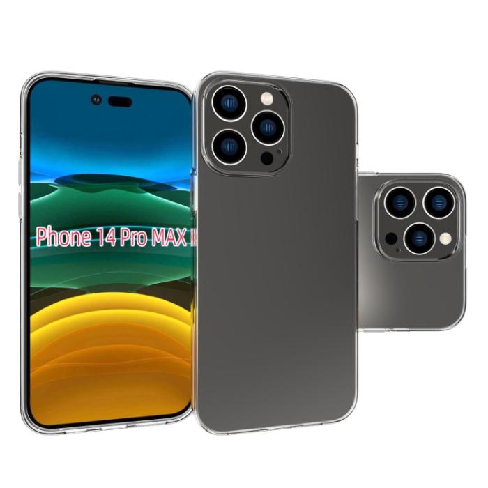 Bild 2,  iPhone 14 Pro Max Skal TPU Transparent - Teknikhallen.se