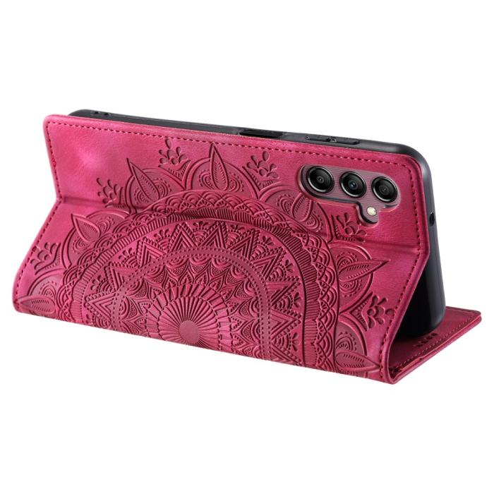 Bild 4,  Samsung Galaxy A25 5G Fodral Flip Mandala Läder Rosa - Teknikhallen.se