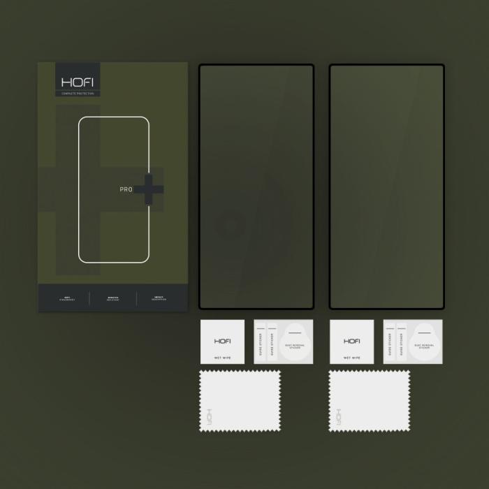 Bild 4, HOFI HOFI Galaxy S25 Ultra 2-PACK Skärmskydd Pro+ Härdat Glas Svart - Teknikhallen.se