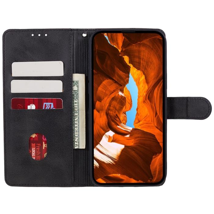 Bild 2,  Motorola Moto G55 5G Plånboksfodral Läder Svart - Teknikhallen.se