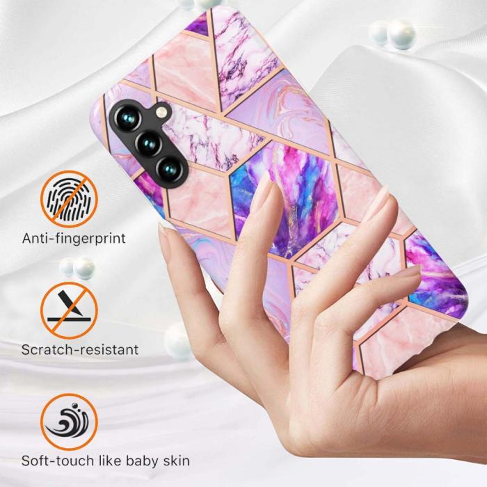 Bild 2,  Samsung Galaxy A14 4G/5G Skal Marmor Lila - Teknikhallen.se