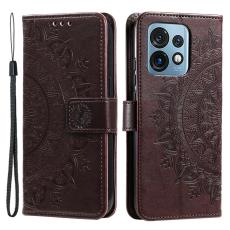  Motorola Edge 40 Pro 5G Fodral Mandala L&auml;der Brun - Teknikhallen.se